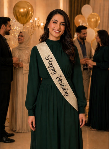 وشاح عيد ميلاد سعيد لامع