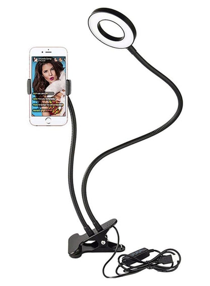 Flexible Mobile Phone Holder with LED Light