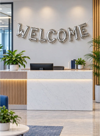 طقم بالونات حروف "Welcome" من إيتالو – 7 قطع