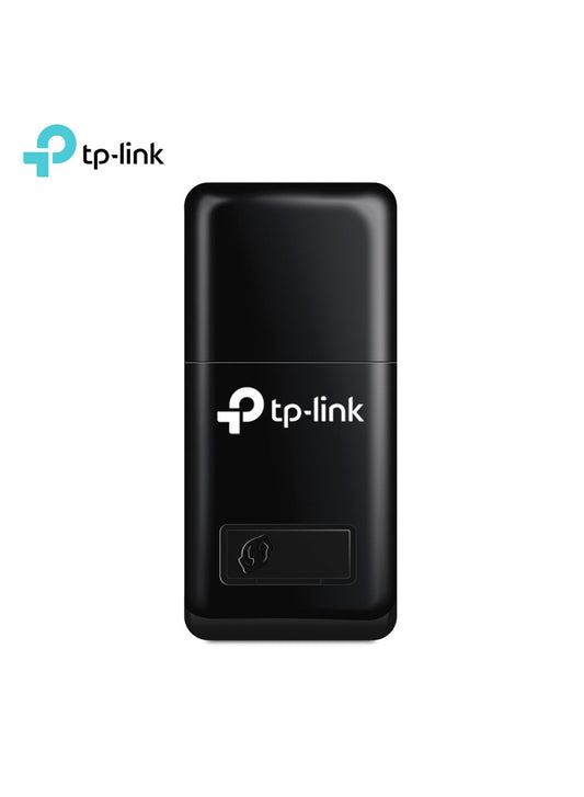 محول TP-Link N300 صغير بمنفذ USB للشبكة اللاسلكية (Wi-Fi) لأجهزة الكمبيوتر واللابتوب