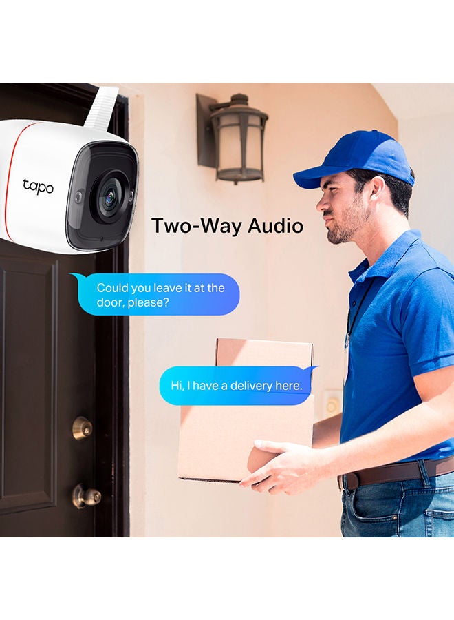 كاميرا TP-Link Tapo الأمنية الذكية الخارجية مع رؤية ليلية – 3 ميجابكسل