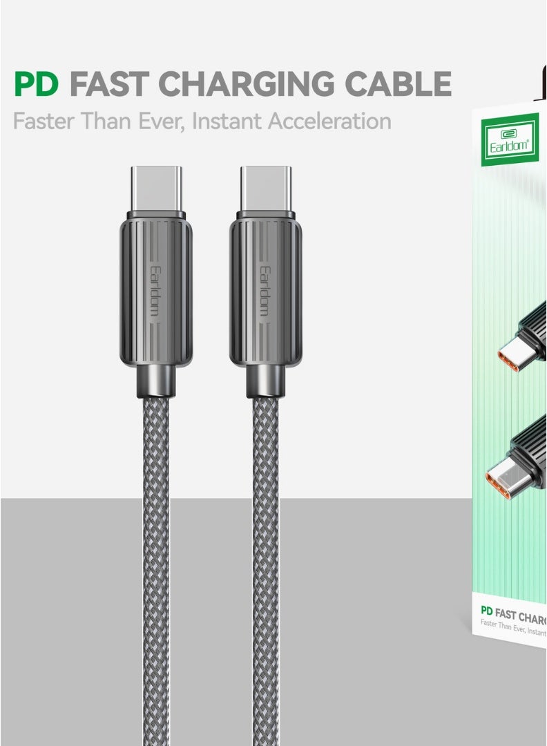 Earldom 60W USB-C to USB-C Fast Charging Cable – 1m