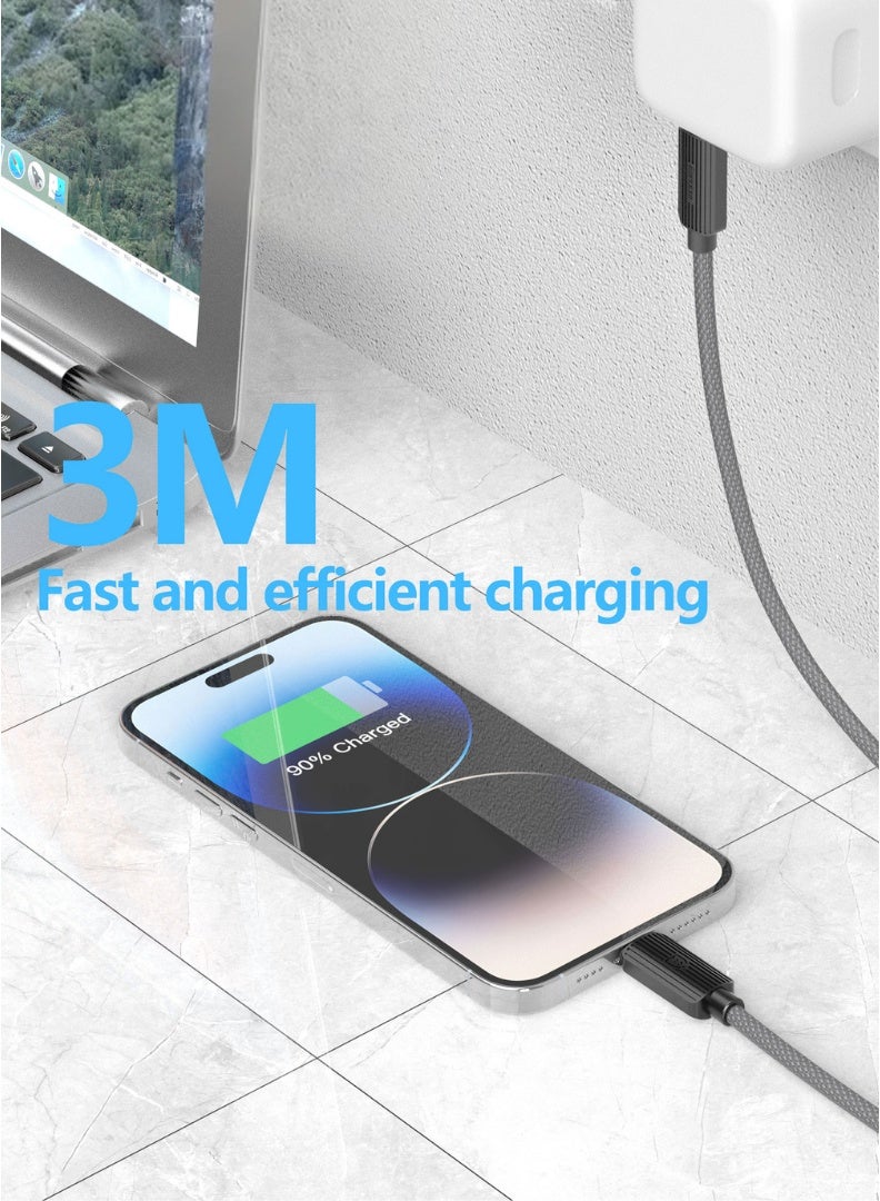 Earldom 30W USB-C to Lightning Fast Charging Cable – 3m