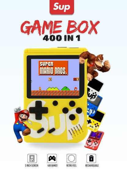 جهاز ألعاب محمول SUP Kids 400 في 1