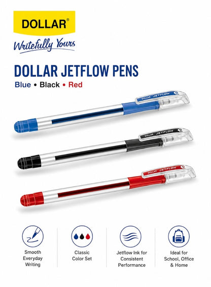 Dollar Jetflow Hybrid Ballpoint Pen – 0.7mm