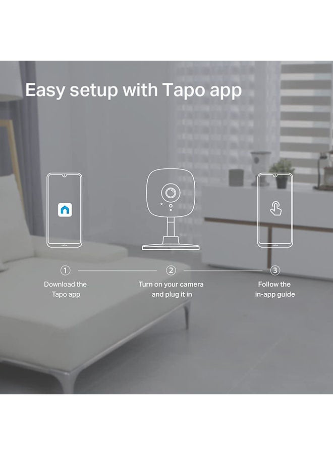 TP-Link Tapo Indoor Home Security Wi-Fi Camera with Night Vision – 1080p