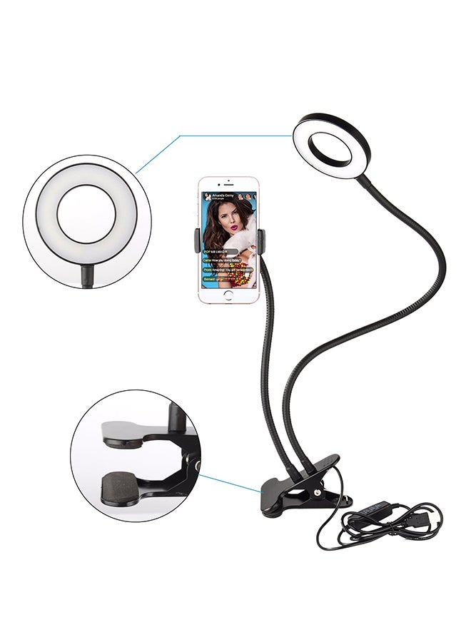 Flexible Mobile Phone Holder with LED Light