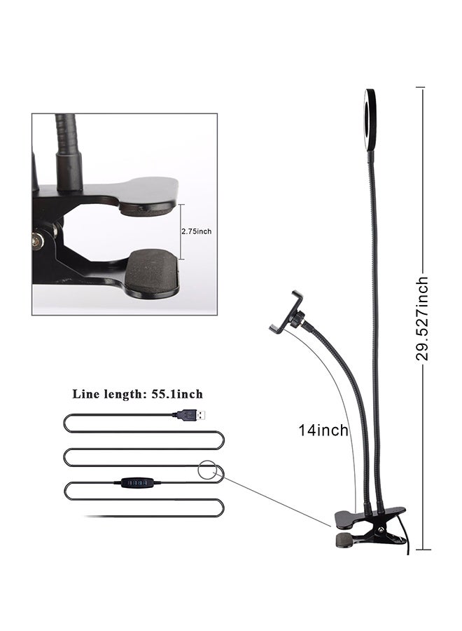 Flexible Mobile Phone Holder with LED Light