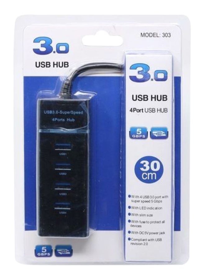 موزع USB 3.0 فائق السرعة بـ 4 منافذ