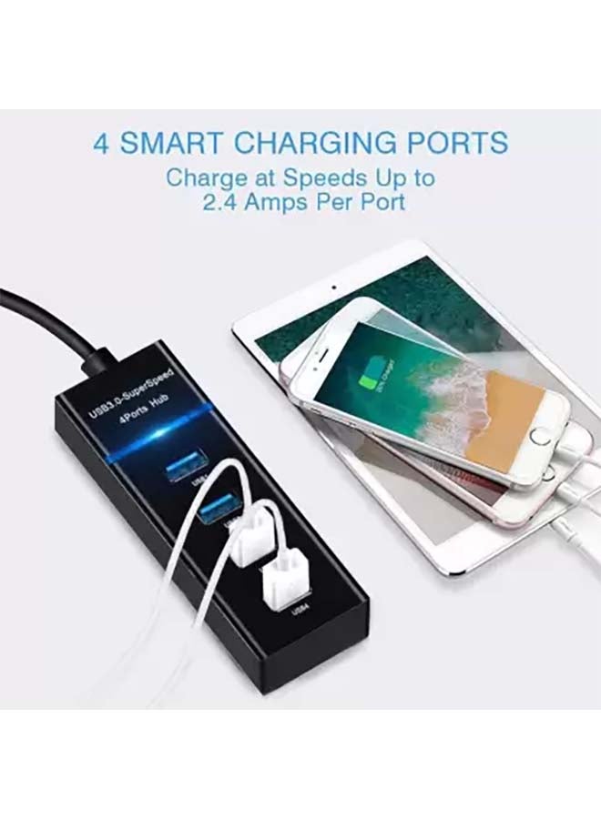 موزع USB 3.0 فائق السرعة بـ 4 منافذ