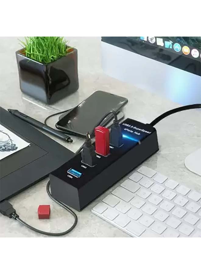 موزع USB 3.0 فائق السرعة بـ 4 منافذ
