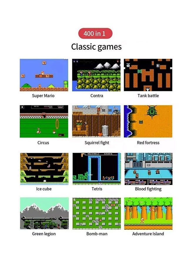 جهاز ألعاب محمول كلاسيكي SUP يحتوي على 400 لعبة