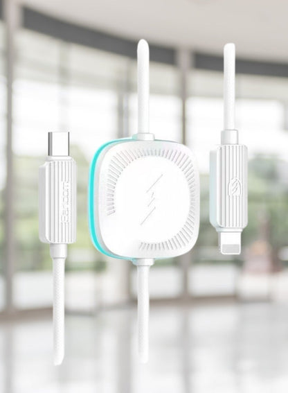 كابل 2 في 1 من إيرلدوم بمنفذ USB-C إلى Lightning مع شاحن ساعة أبل
