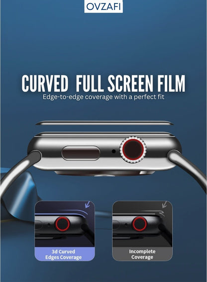 OVZAFI Apple Watch Full Coverage Screen Protector