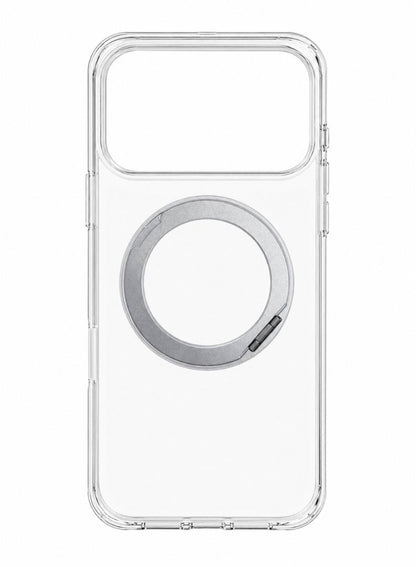 Clear Magnetic Case with Ring Stand for iPhone