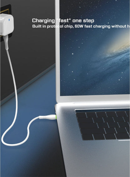 كابل شحن سريع من Earldom، بقوة 20 واط، بمنفذ USB-C إلى Lightning - بطول 1 متر