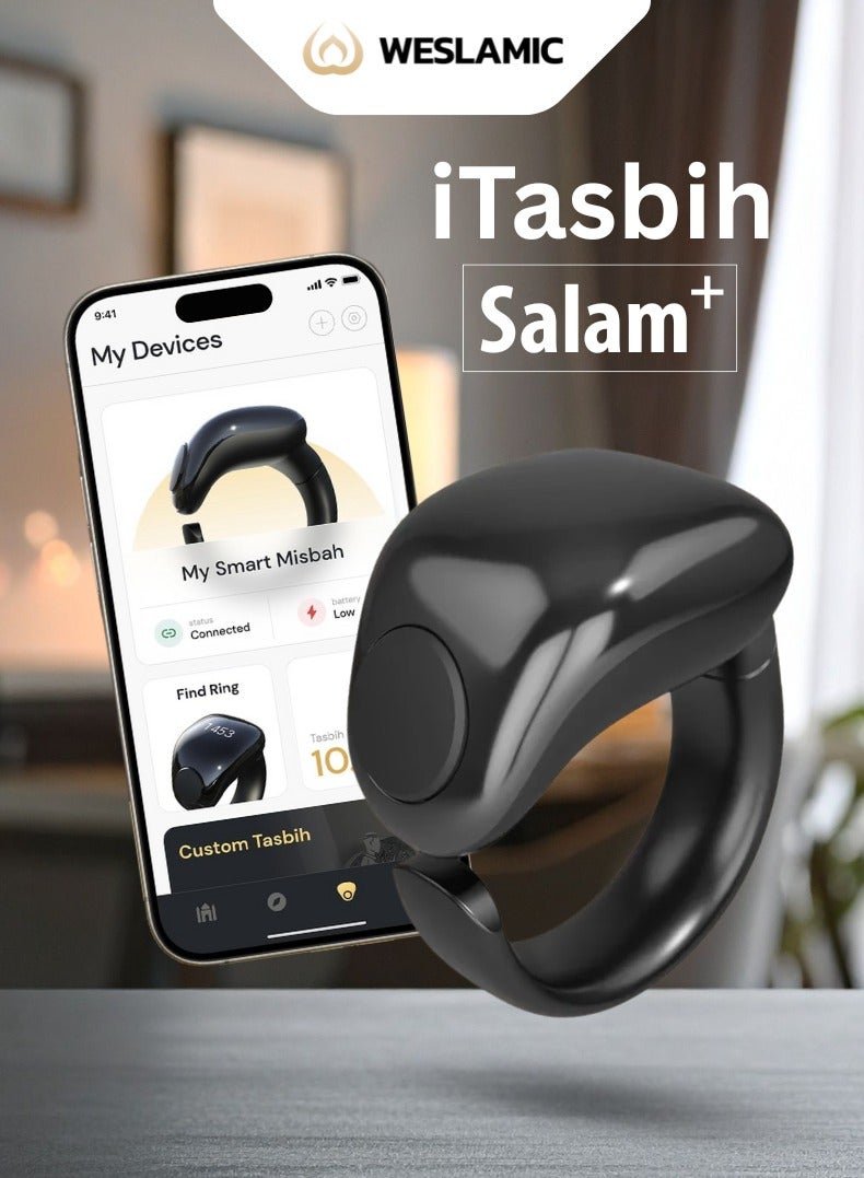 خاتم التسبيح الذكي WESLAMIC iTasbih Salam+ بشاشة OLED