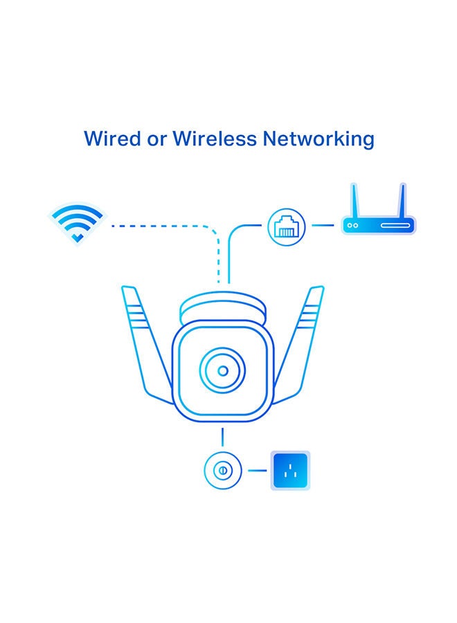 كاميرا TP-Link Tapo الأمنية الذكية الخارجية مع رؤية ليلية – 3 ميجابكسل