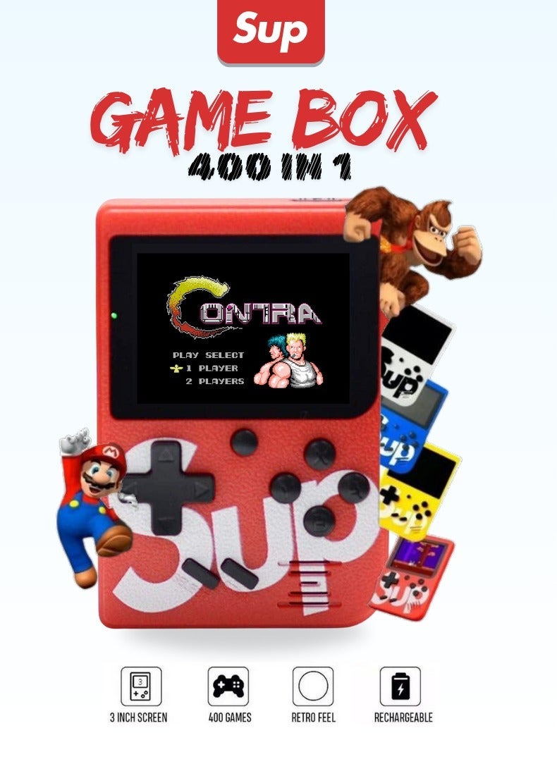 SUP Kids Retro Handheld Game Console Twin Pack – 400 Games