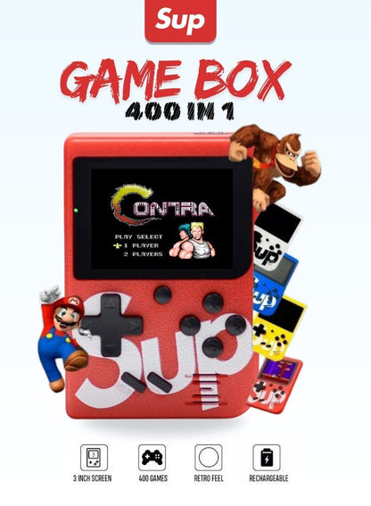 SUP Kids Retro Handheld Game Console Twin Pack – 400 Games