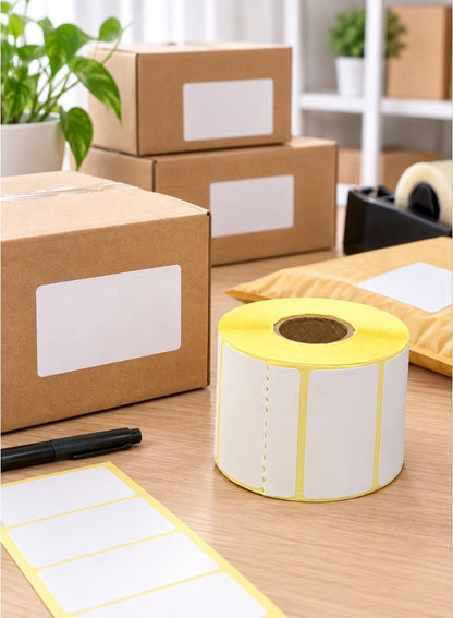 Self-Adhesive Blank Label Roll – 1000 Labels