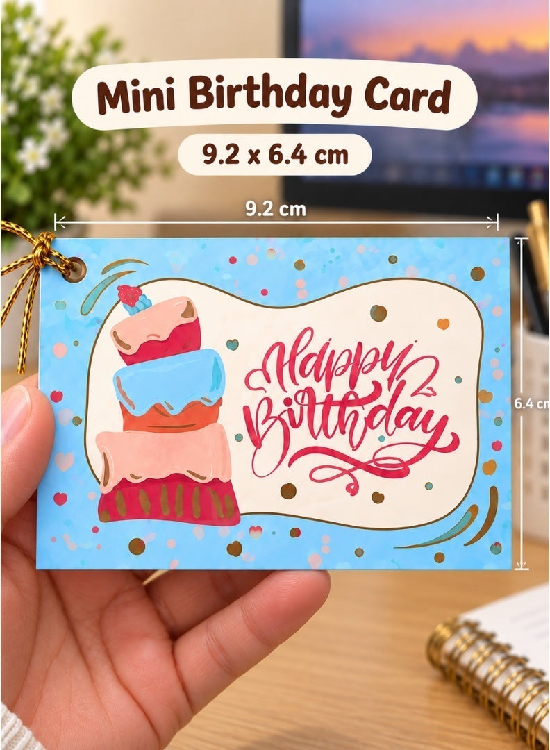 بطاقة تهنئة صغيرة لعيد الميلاد – تصميم كعكة