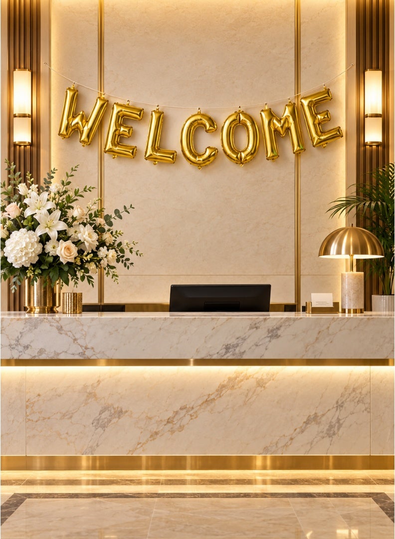 طقم بالونات حروف "Welcome" من إيتالو – 7 قطع