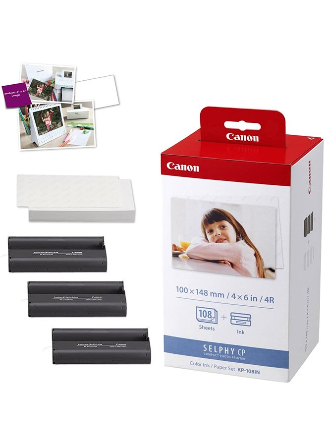 Canon Selphy Ink & Paper Set – Glossy