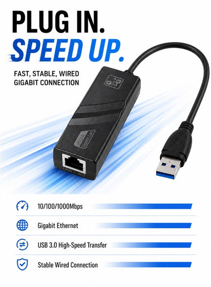 محول USB 3.0 إلى منفذ إيثرنت جيجابت (LAN)
