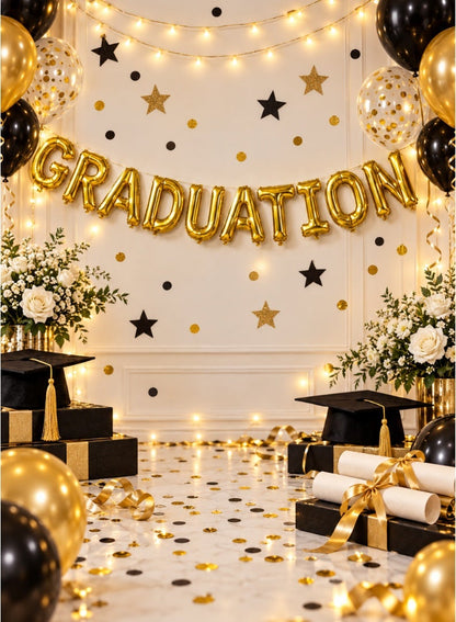 Italo Graduation Foil Letter Balloon Banner Set