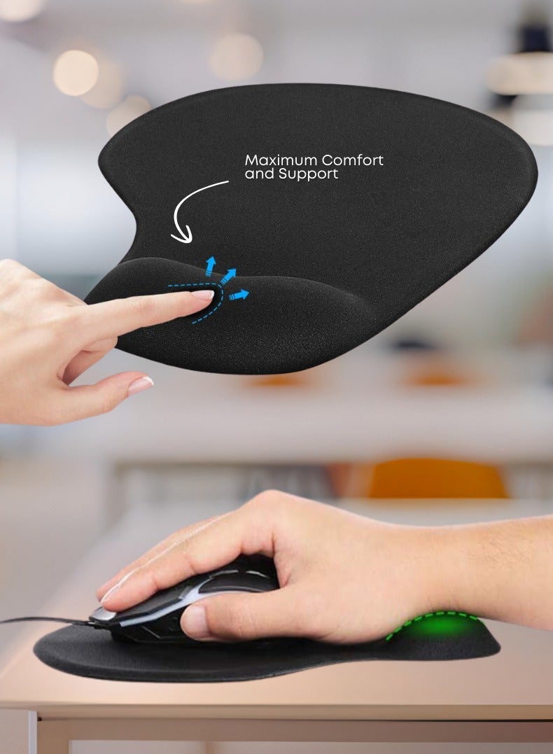 Silicone Mousepad with Gel Wrist Support