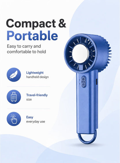 Portable Rechargeable Handheld Fan