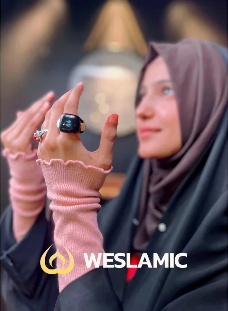 خاتم التسبيح الذكي WESLAMIC iTasbih Salam+ بشاشة OLED