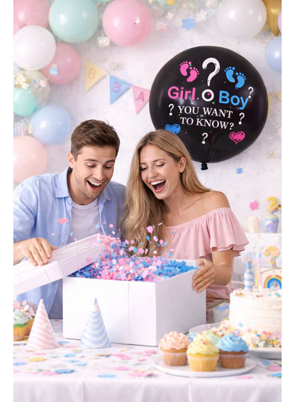 Party Time Gender Reveal Balloon – 18 Inch