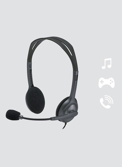 Logitech Stereo Headphones with Microphone – 3.5mm Jack