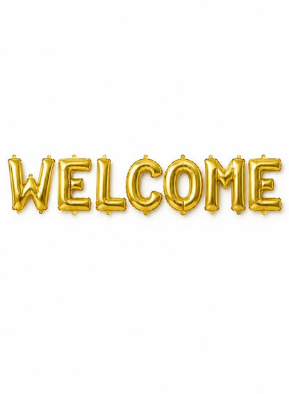 طقم بالونات حروف "Welcome" من إيتالو – 7 قطع