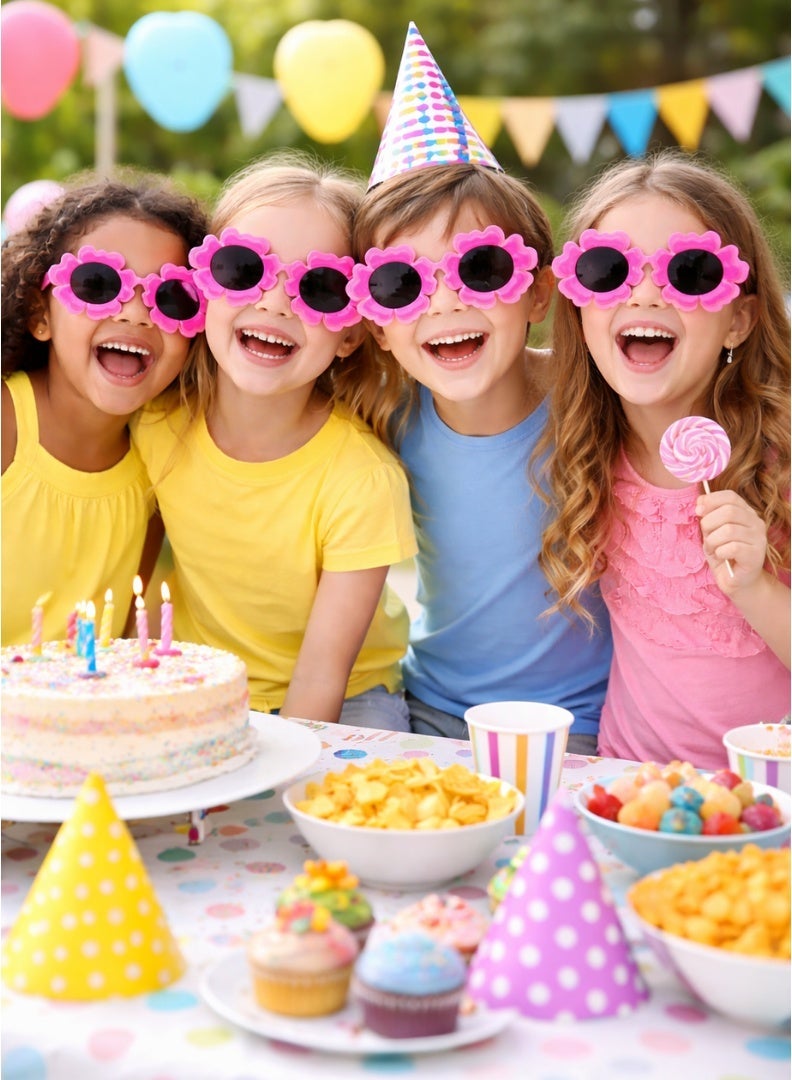 Party Time Flower Party Glasses for Kids