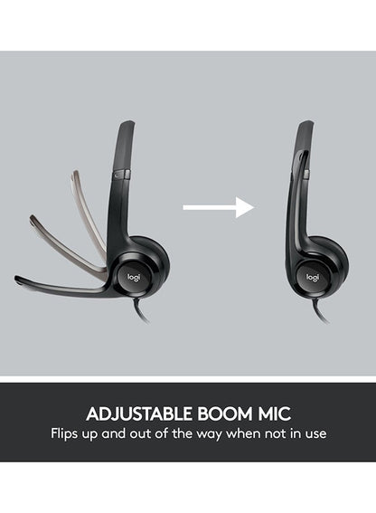 Logitech USB Headset with Noise-Cancelling Microphone