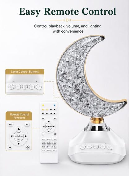 Holy Quran Speaker with Crescent LED Light & Remote Control