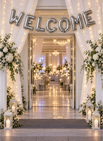 طقم بالونات حروف "Welcome" من إيتالو – 7 قطع